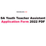 SA Youth Teacher Assistant Application Form 2022 PDF Download