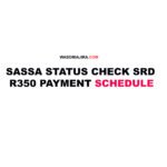 SASSA Status Check SRD R350 Payment Schedule