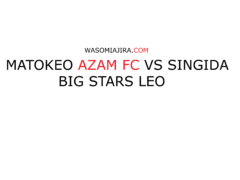 Matokeo Azam Fc vs Singida Big Stars leo 3 October 2022 NBC Premier League