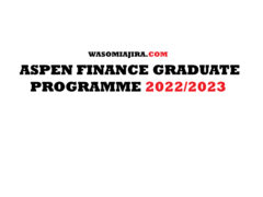 Aspen Finance Graduate Programme 2022-2023
