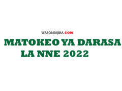 Matokeo ya darasa la nne 2022 NECTA Standard Four National Examination Results