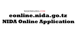 eonline.nida.go.tz  NIDA Online Application – Nida Online Registration