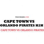 Orlando Pirates vs Cape Town City Head To Head 7 January 2023