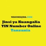 Jinsi ya Kuangalia TIN Number Online Tanzania