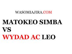 Matokeo Simba vs Wydad AC Leo 28 April 2023 CAF Champions League