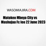Matokeo Mbeya City vs Mashujaa Fc leo 24 June 2023
