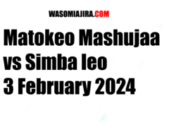 Matokeo Mashujaa vs Simba leo 3 February 2024